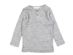 Lil Atelier grey melange top merino wool